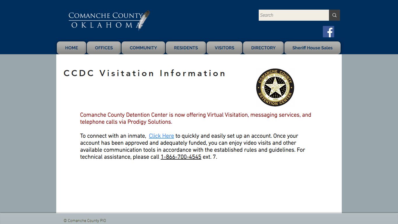 CCDC Visitation | Comanche County